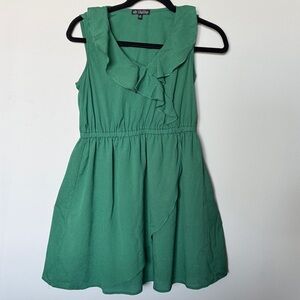BeBop Emerald Ruffle Dress